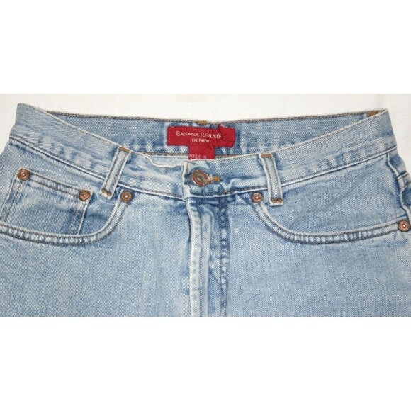 Banana Republic Womens Pants Jeans Blue Size 10 Button Zipper Closure Inseam 27 - Picture 11 of 12